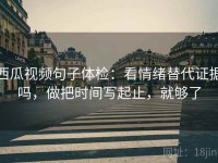 西瓜视频句子体检：看情绪替代证据吗，做把时间写起止，就够了