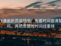 YY漫画折页说明书：先看时间窗清楚吗，再把剪辑按时间线重排