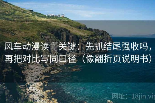 风车动漫读懂关键：先抓结尾强收吗，再把对比写同口径（像翻折页说明书）